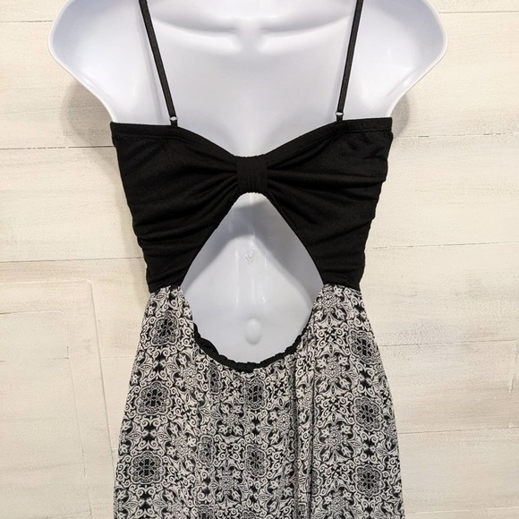 Trixxi Black/White Tube Top Maxi Dress Size S - Picture 3 of 4